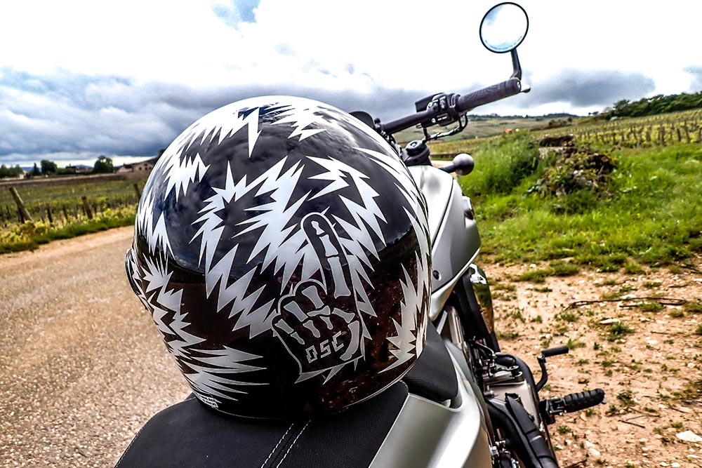 Casque intégral vintage - Shoei Glamster 06 - Neighborhood X DSC TC-5