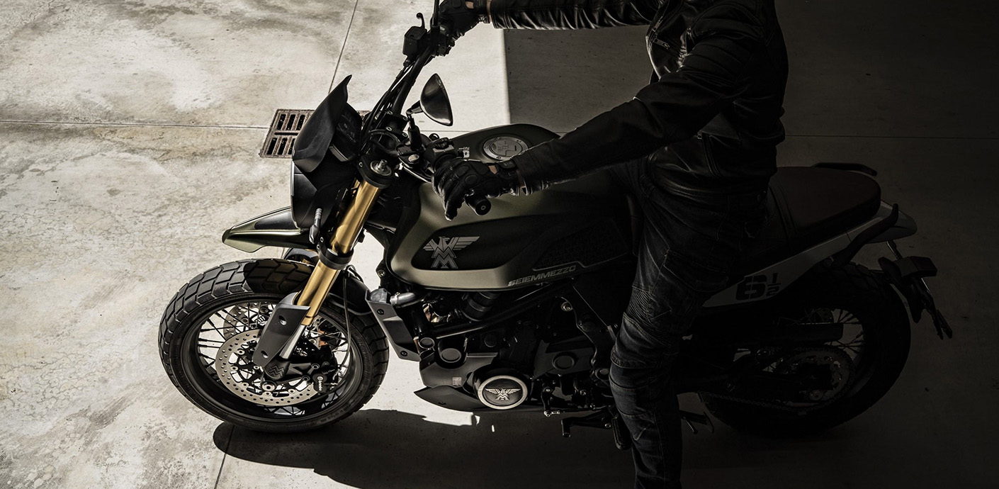 650 SEIEMMEZZO SCR Moto Morini : un Scrambler urbain bien néé