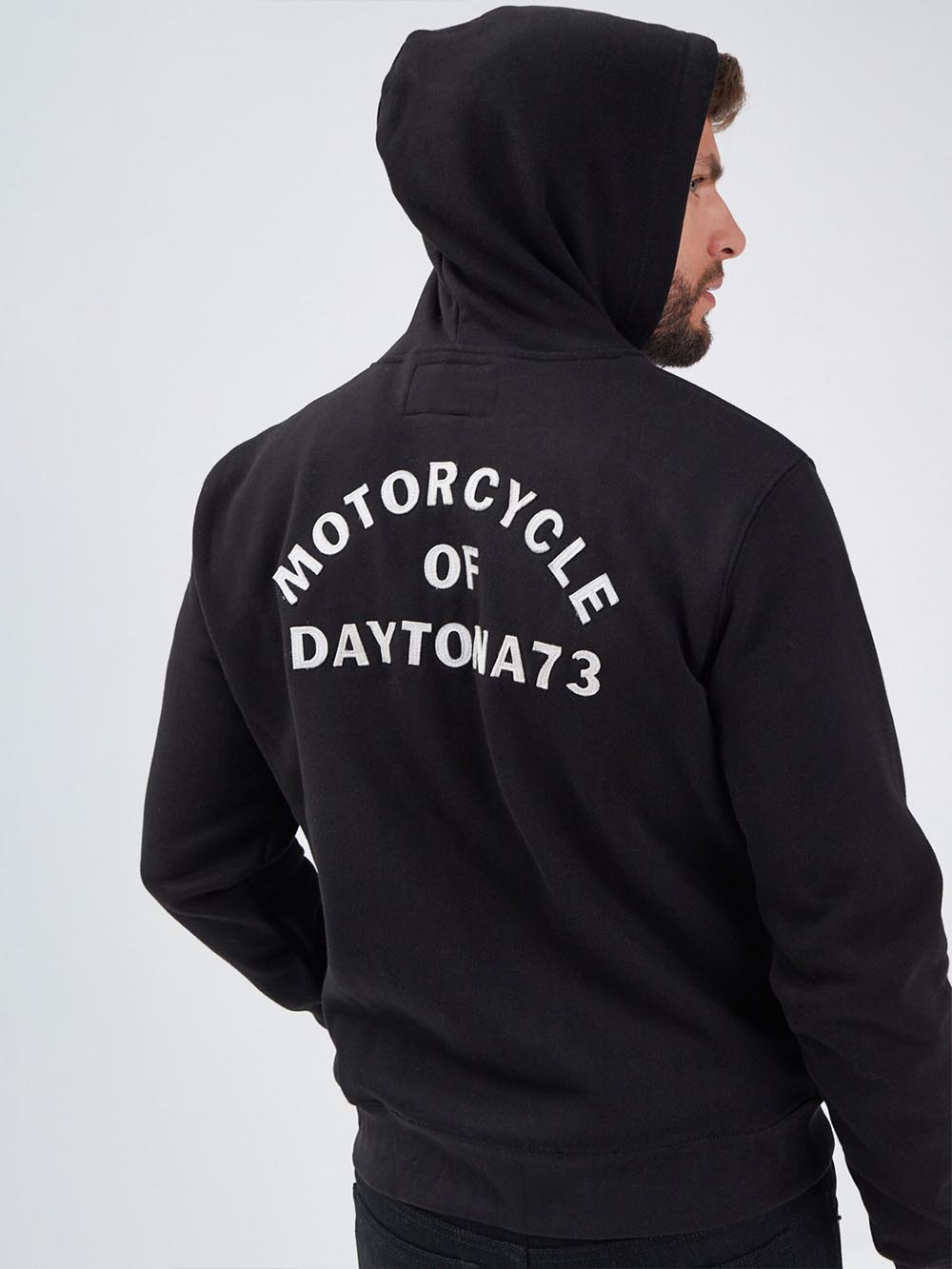 Makaya Fory Eight Squad Pull - Sweat a Capuche Moto Chris Davidsons Imprimer sur la Poitrine et Le Dos Noir S Makaya Fory Eight Squad Pull - Sweat a Capuche Moto Chris Davidsons Imprimer sur la Poitrine et Le Dos Noir S