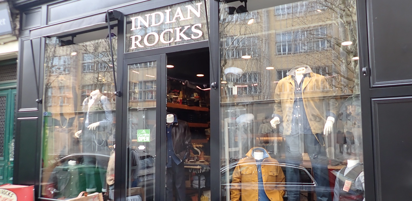 Indian Rocks Paris : boutique vintage biker et workwear